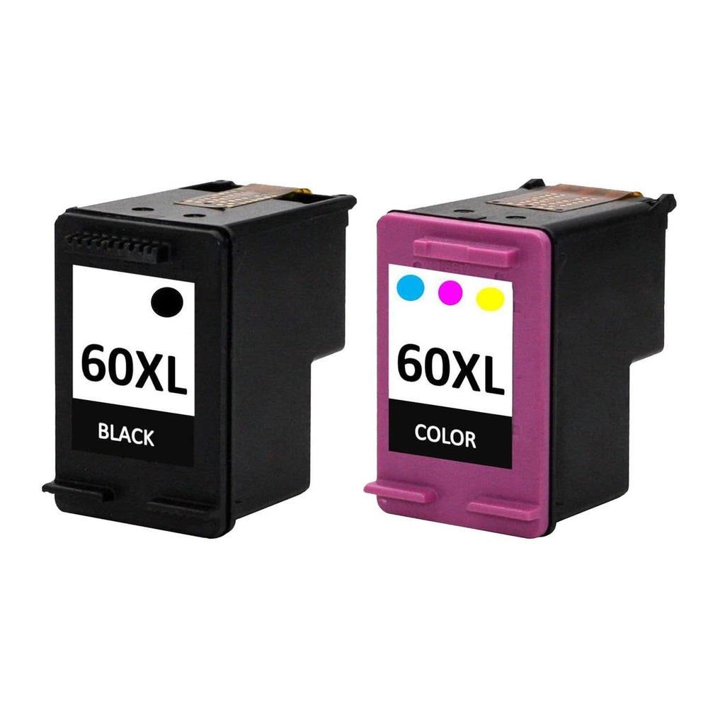 Absolute Toner AbsoluteToner Ink Cartridge Compatible With HP 60XL Black & Tri-Color (CC641WN/CC644WN), Combo Pack HP Ink Cartridges