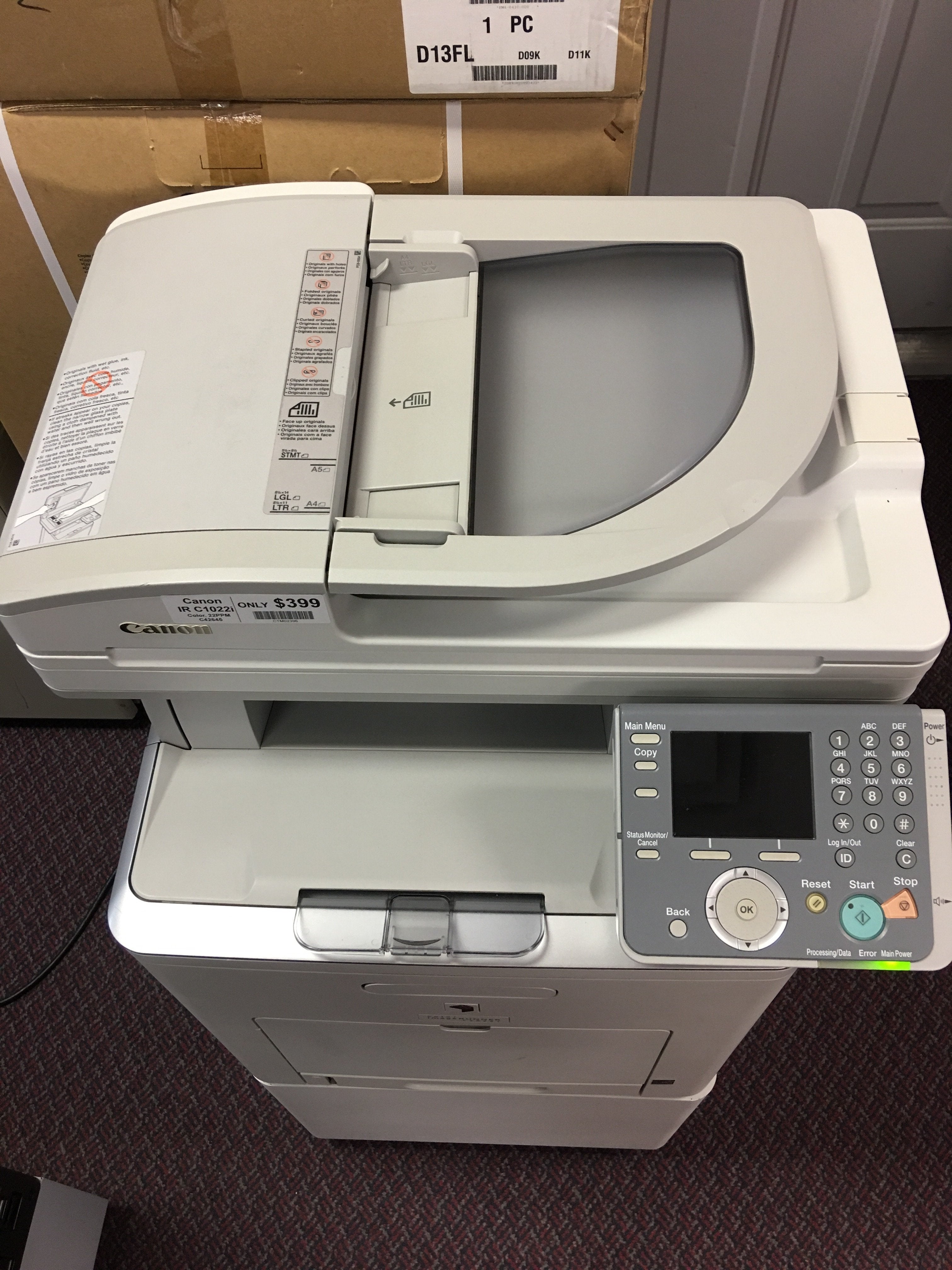 Absolute Toner Pre-owned Canon imageRUNNER C1022i 1022 Color Copier Printer Scanner Highly Reduced Price Office Copiers In Warehouse