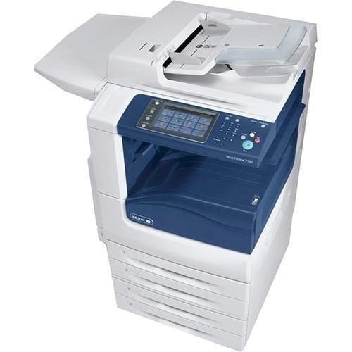Absolute Toner Pre-owned Xerox WC 7120 WC7120 WorkCentre 11x17 color laser multifunction Laser printer Copy machine scanner network Photocopier Color Office Copiers