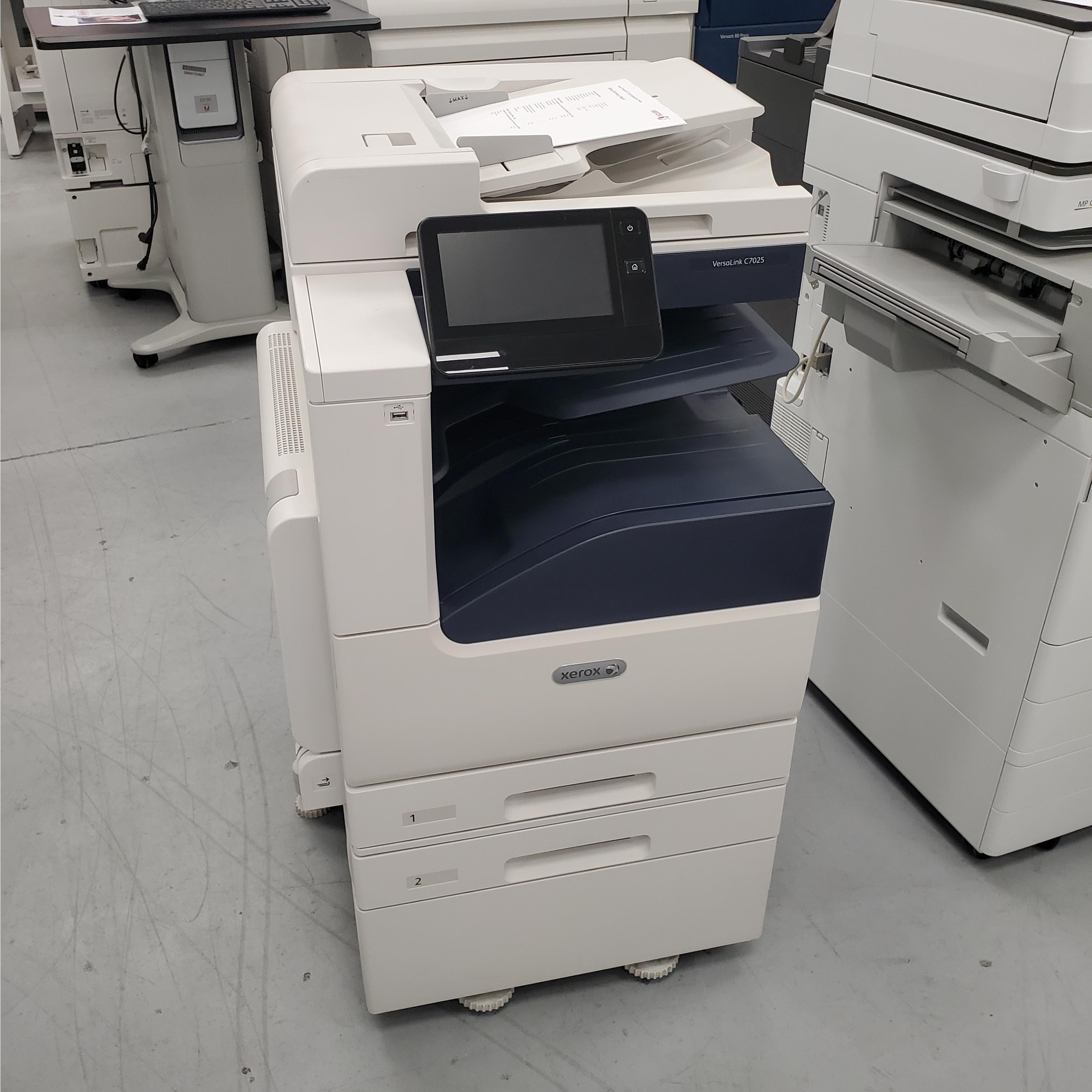 Absolute Toner Xerox Versalink C7025 Color Multifunction Laser Printer With Built On Xerox® ConnectKey Technology For Office- $45/month Office Copiers In Warehouse