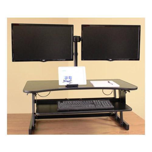 Absolute Toner Rocelco DM2 Dual Monitor Mount for Desks and Sit & Stand Desk Risers Promotional Supplies