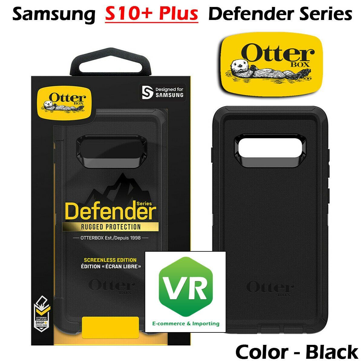 Absolute Toner OtterBox Samsung Galaxy S10+ Defender Series Screenless Edition Case SmartPhone