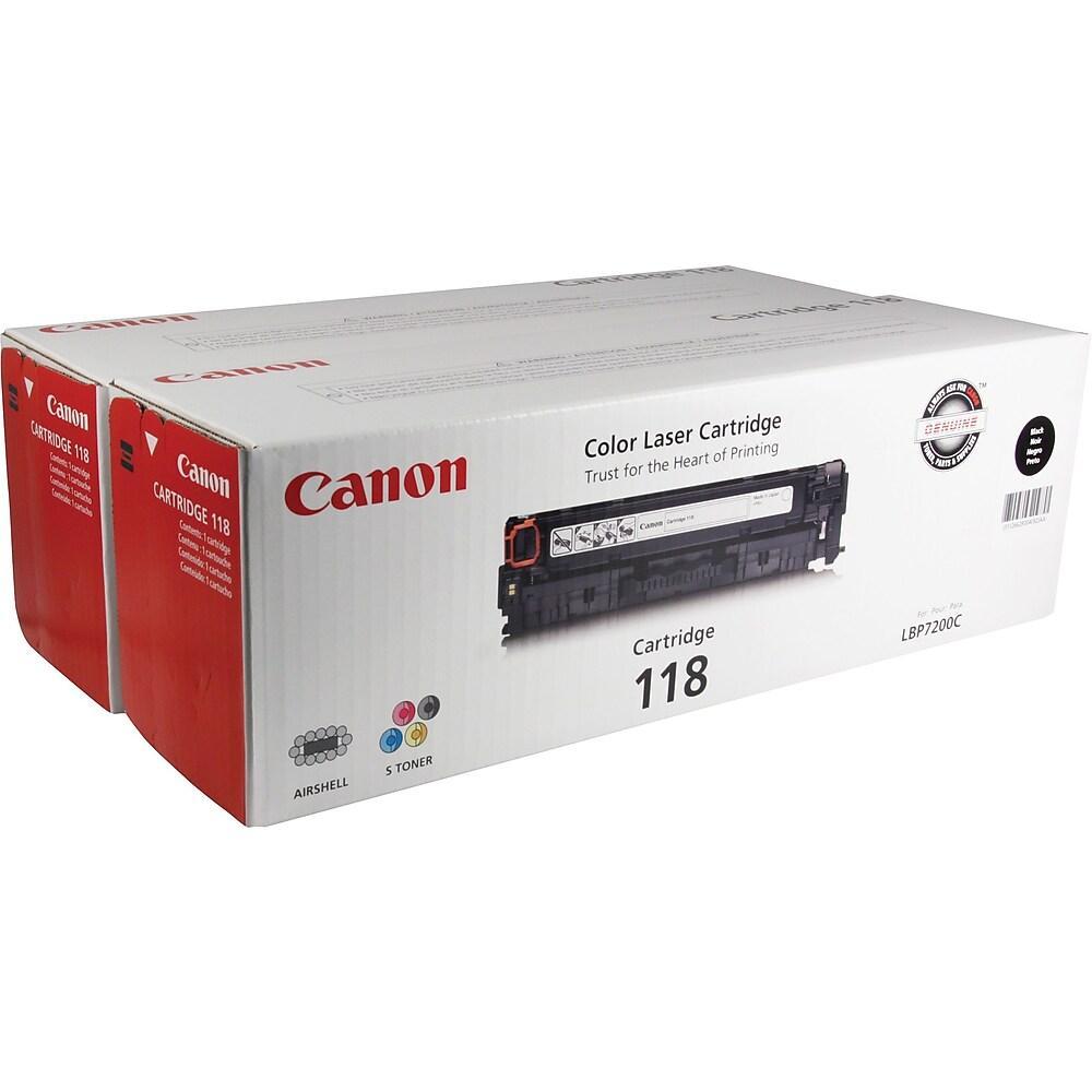 Absolute Toner Canon 118 Original Genuine OEM Black Toner Cartridge Twin Pack | 2662B004 Original Canon Cartridges