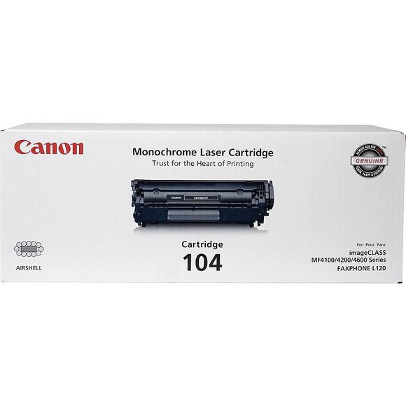 Absolute Toner Canon Genuine OEM 0263B001 104 BLACK Cartridge Original Canon Cartridges