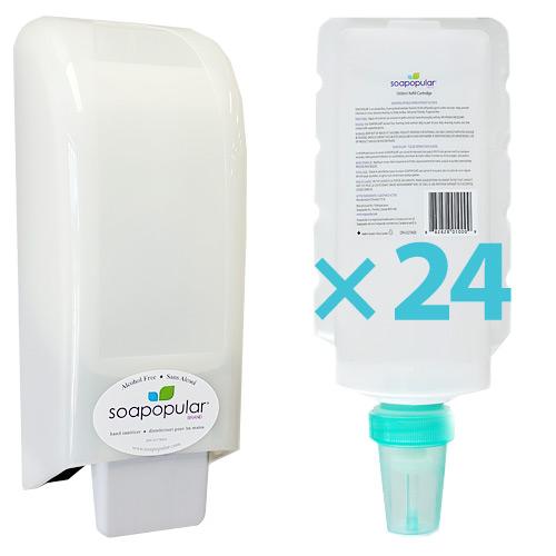 Absolute Toner 24x 1000ml Refill + 1000ml Hand Sanitizer Foam Dispenser Combo - In Stock Next Day Delivery Sanitizer