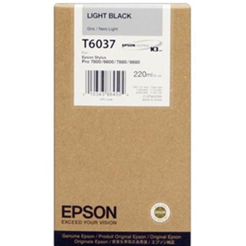 Absolute Toner Original Genuine OEM T603700 EPSON Ultrachrome Light Black Cartridge Original Epson Cartridges