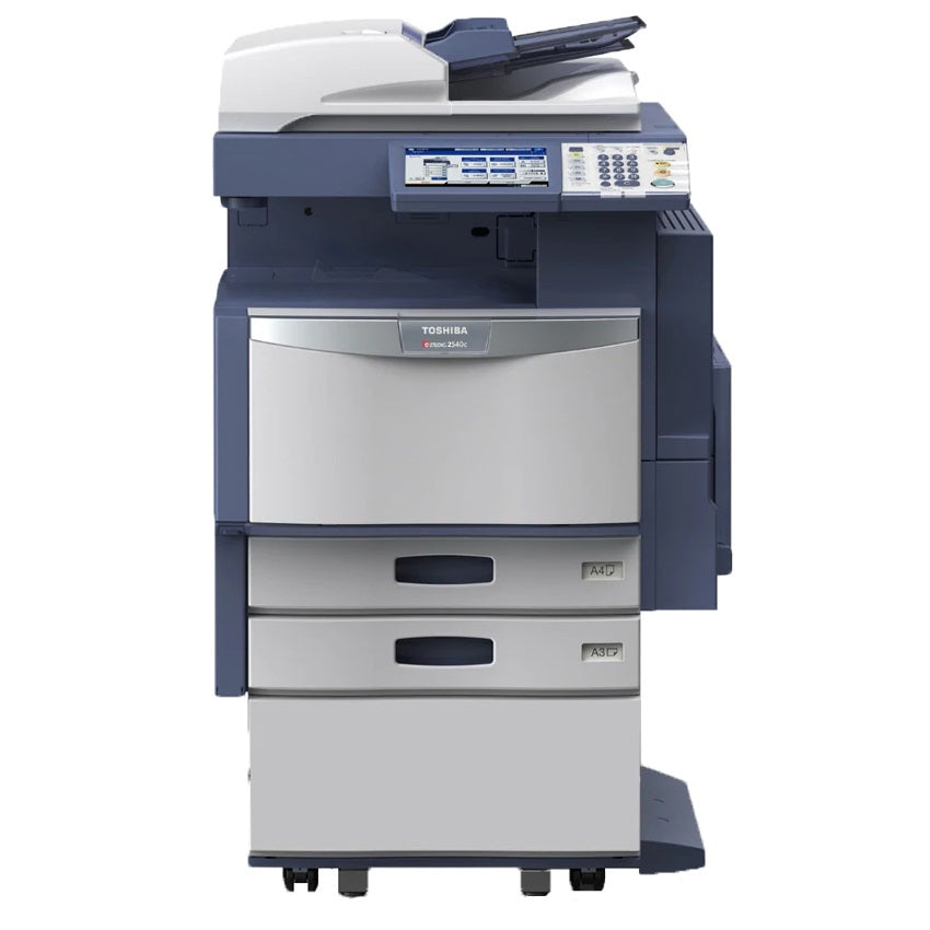 Absolute Toner $69/Month Toshiba E-Studio 2540c All-In-One Color Laser Printer (Copy, Print, Scan, Fax ) With 25PPM, Auto Duplex, Large Color LCD For Small And Medium Workgroup - Sale By Absolute Toner In Toronto Showroom Color Copiers